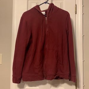 Maternity Maroon Hoodie